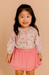 Bata Infantil Menina Manga Longa Borboletas Rosa — foto 1