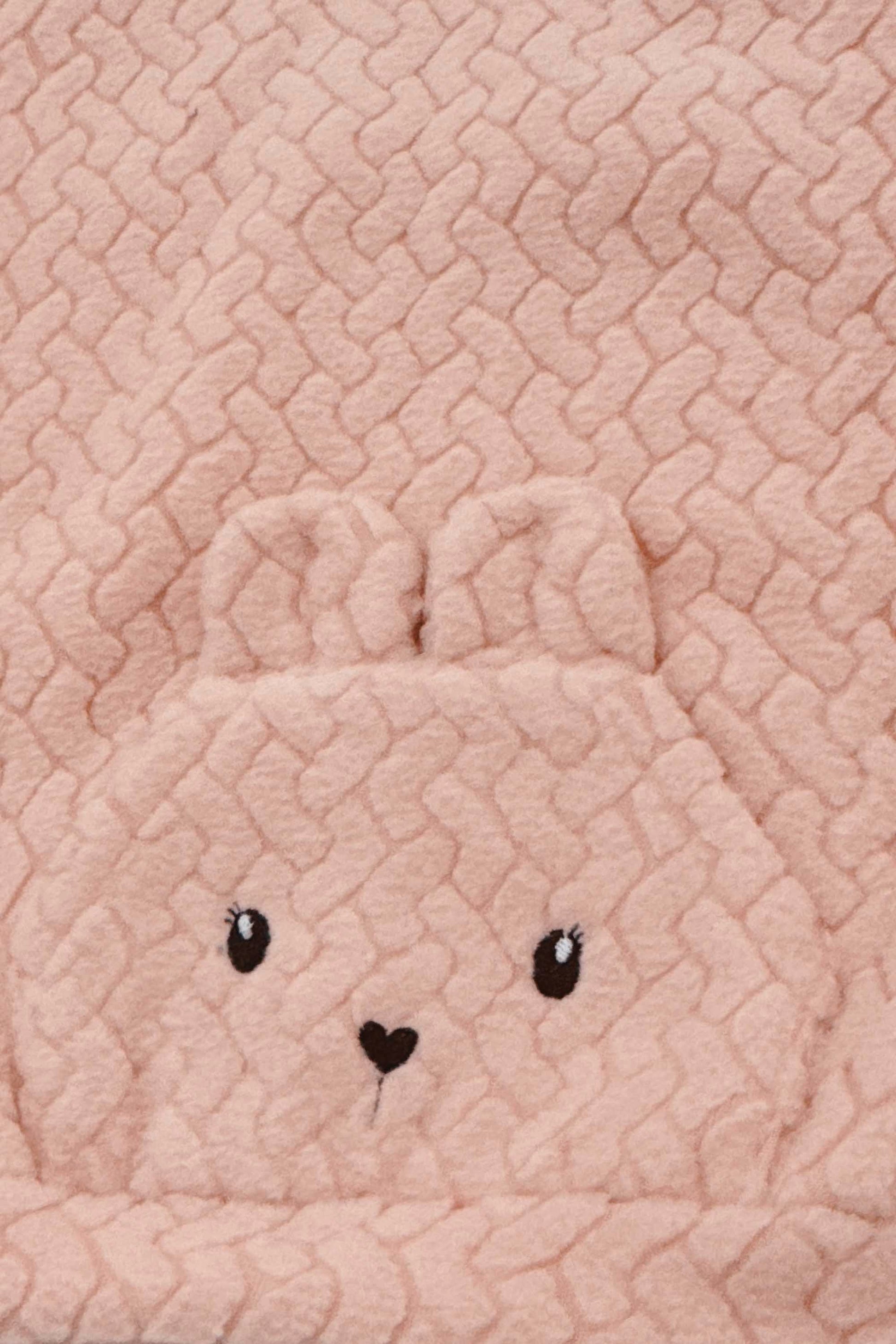 Conjunto Infantil Peluciado Coelhinho Rosa — foto 3