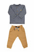 Conjunto Infantil para Menino Calça Moletom e Blusa Listrada — foto 2