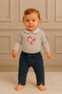 Conjunto Bebê Jeans com Bordado de Coração — foto 2