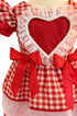 Vestido Junino Infantil Ana com Coração e Laços Vermelhos — foto 5