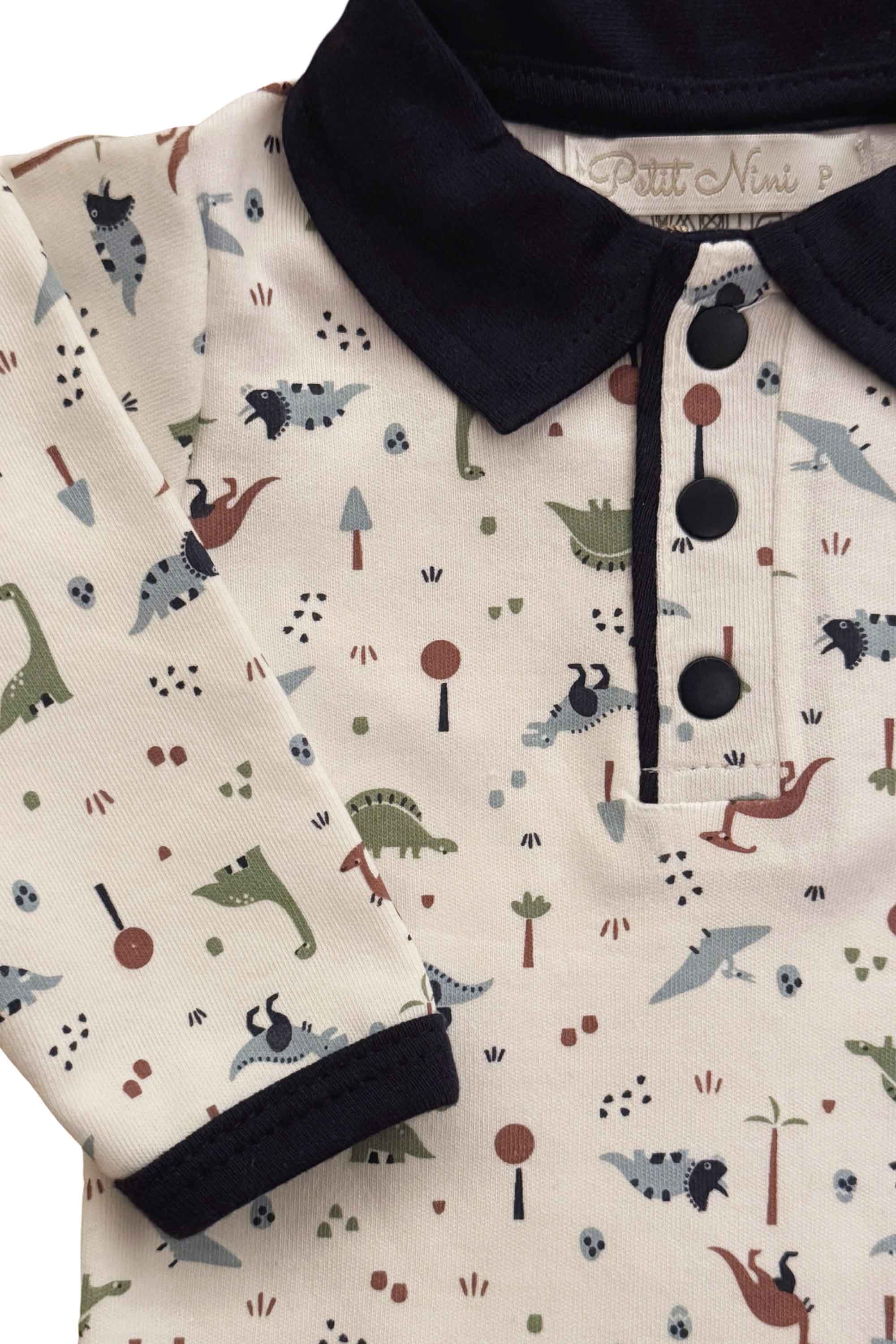Conjunto Body e Calça para Bebê em Algodão Egípcio – Estampa Dinossauros