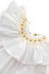 Vestido Bebê Russinho Branco Com Bordado Amarelo — foto 2