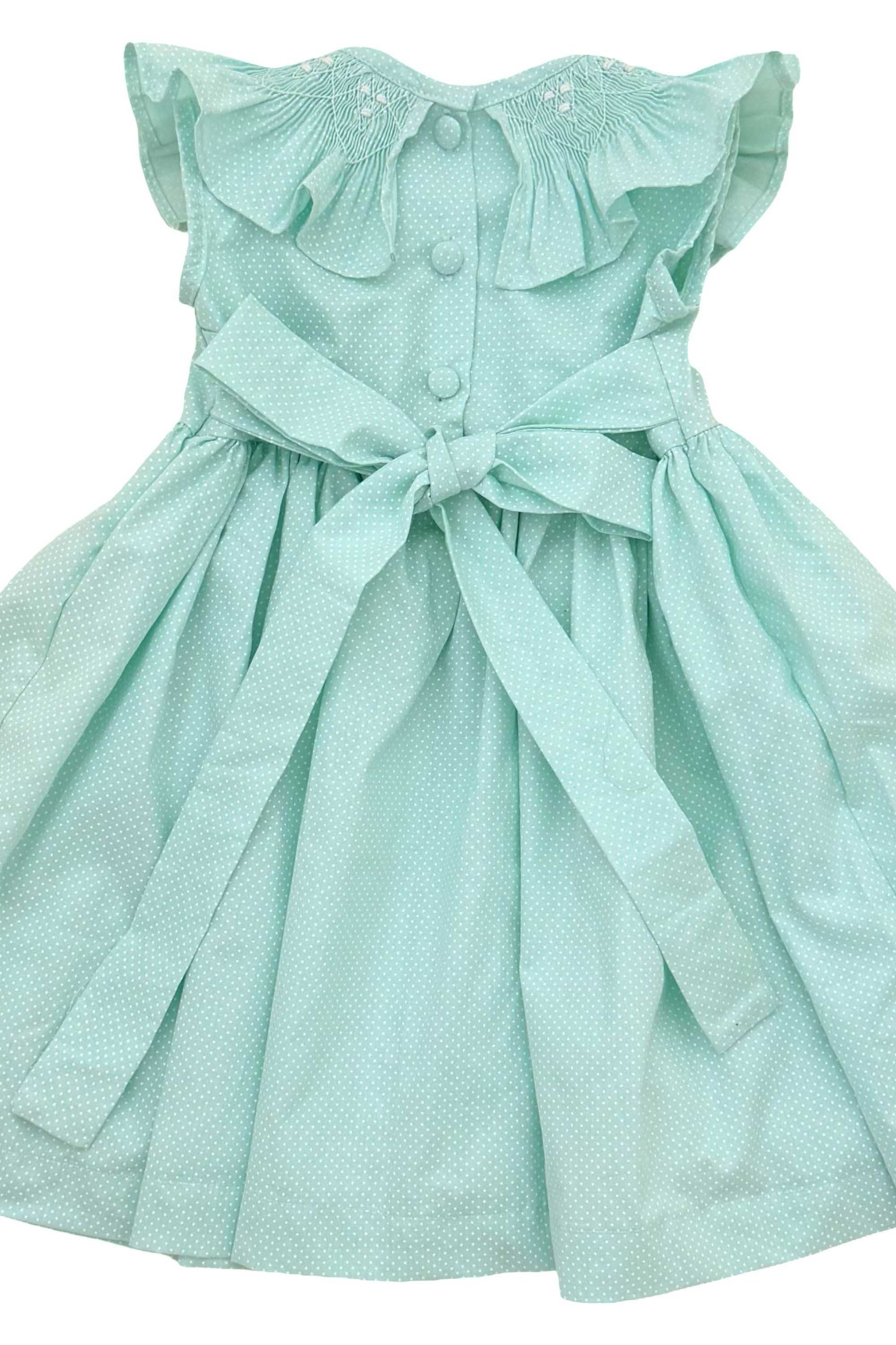 Vestido Casinha de Abelha Poá Verde — foto 4