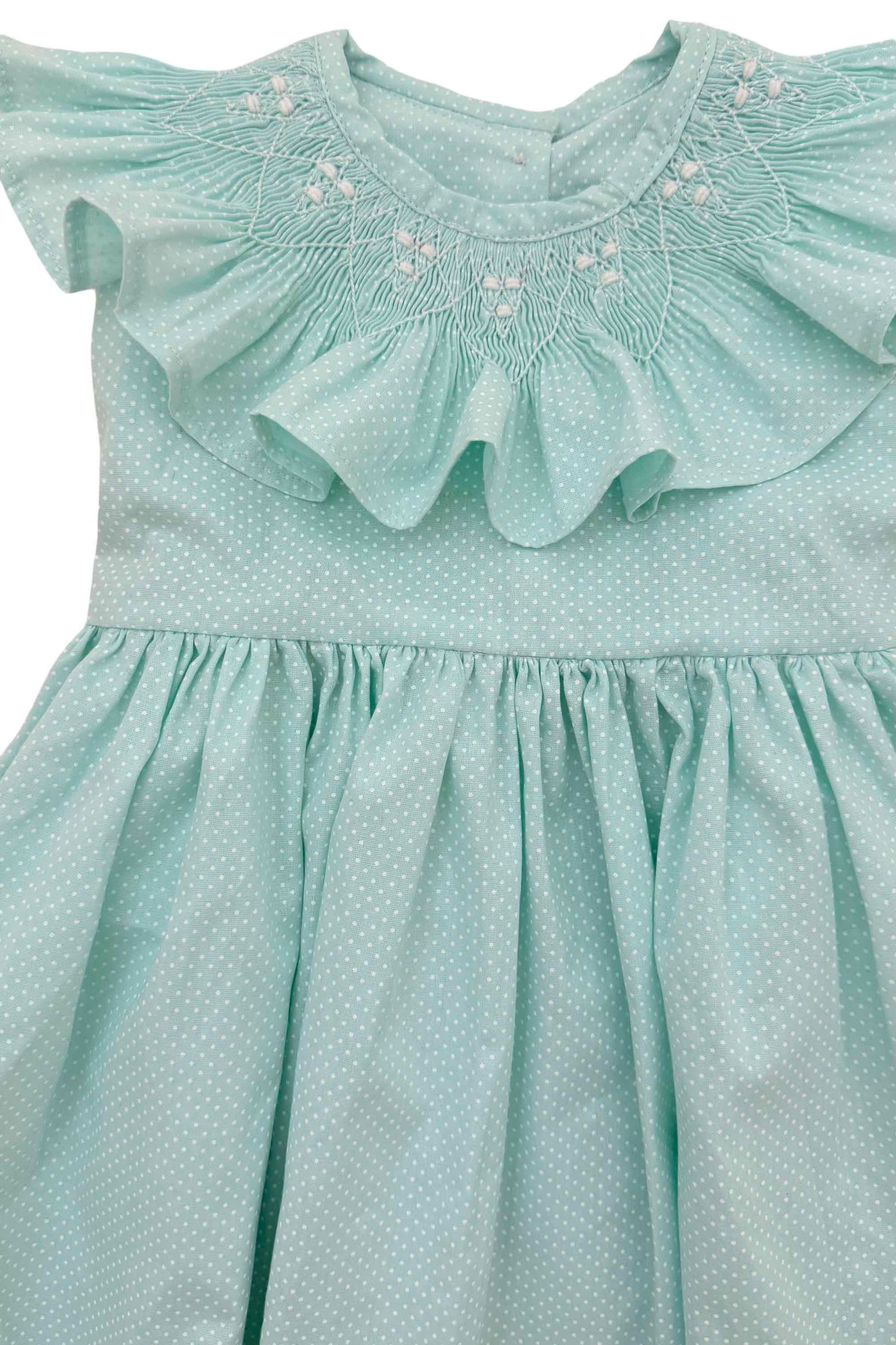 Vestido Casinha de Abelha Poá Verde — foto 5