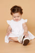 Vestido Bebê Russinho Branco com Pérolas no Bordado — foto 3