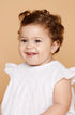 Vestido Bebê Russinho Branco com Pérolas no Bordado — foto 2