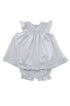 Vestido Bebê Russinho Branco com Pérolas no Bordado — foto 5