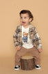Camisa Infantil Menino Xadrez Marrom — foto 2