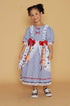 Vestido Junino Infantil Azul Royal Ester — foto 4