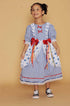 Vestido Junino Infantil Azul Royal Ester — foto 1
