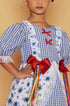 Vestido Junino Infantil Azul Royal Ester — foto 5
