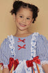 Vestido Junino Infantil Azul Royal Ester — foto 2