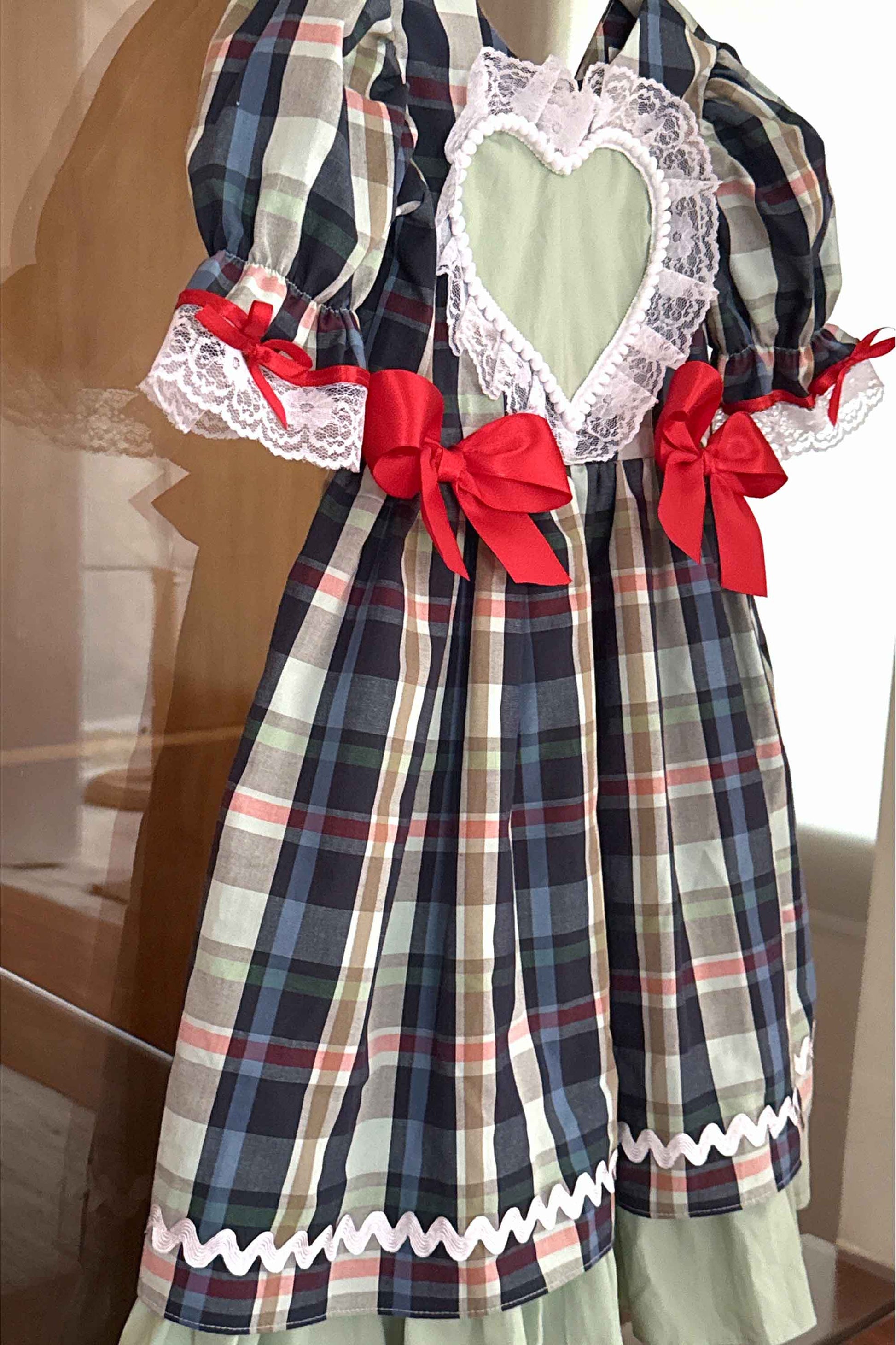 Vestido Junino Infantil Azul Marinho Maria