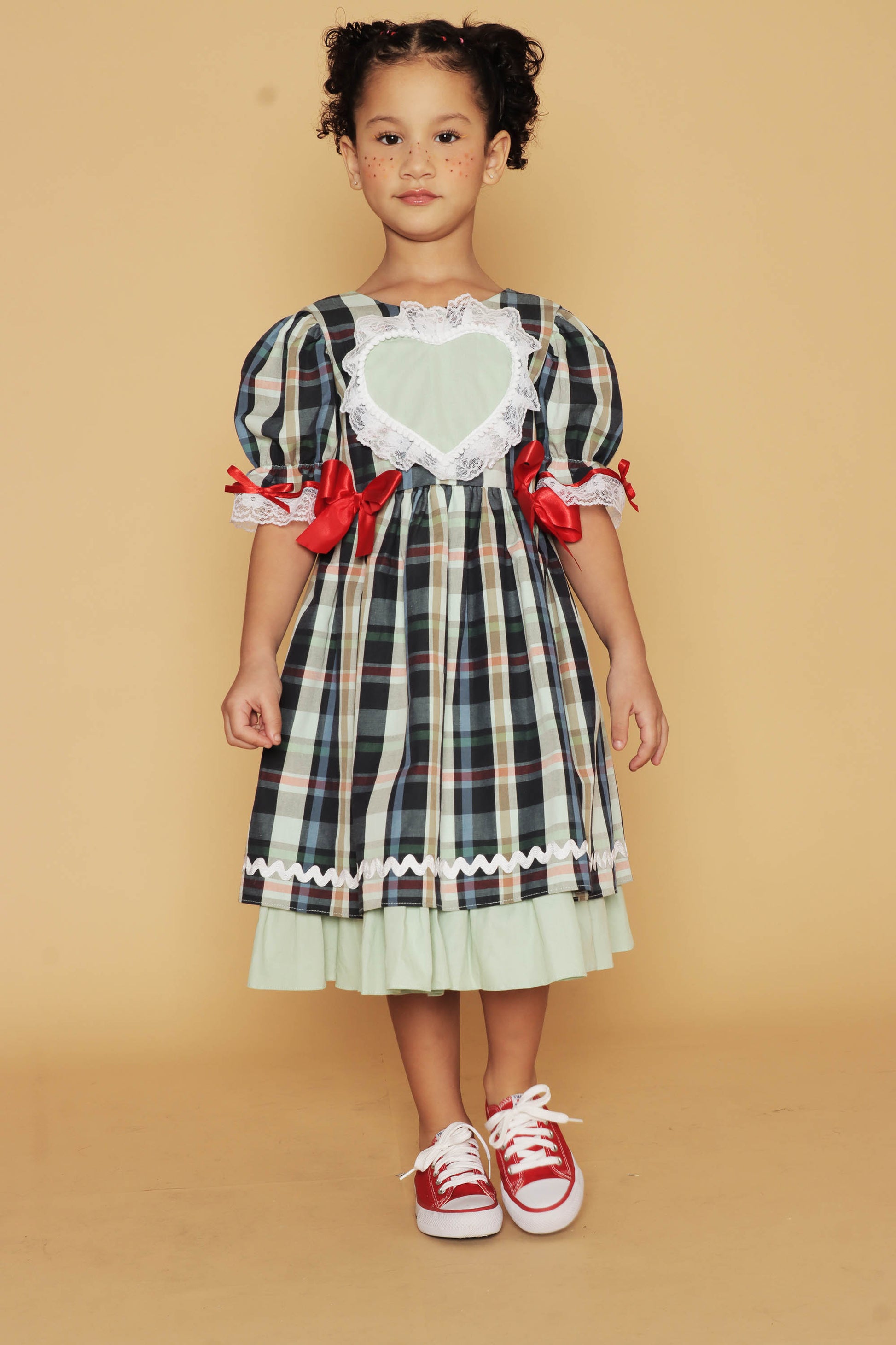 Vestido Junino Infantil Azul Marinho Maria