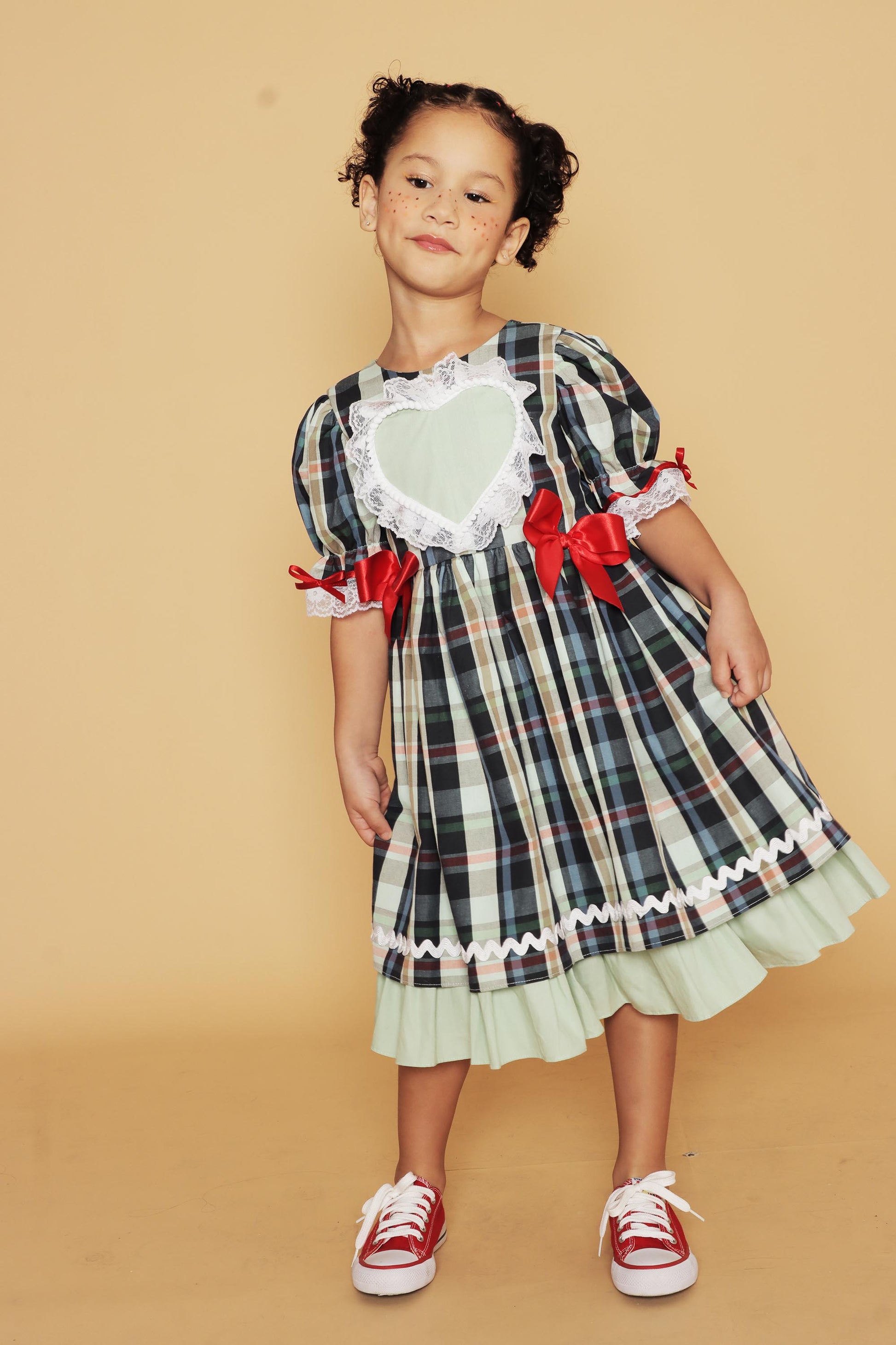 Vestido Junino Infantil Azul Marinho Maria — foto 5