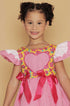 Vestido Junino Infantil Xadrez Pink Rebeca — foto 2