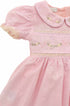 Vestido Bebê e Infantil em Linho Festone Rosa — foto 4