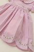 Vestido Bebê e Infantil em Linho Festone Rosa — foto 5
