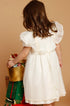 Vestido Infantil Voal Renda Bege — foto 4