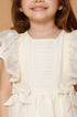 Vestido Infantil Voal Renda Bege — foto 2