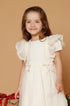 Vestido Infantil Voal Renda Bege — foto 3