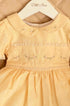 Vestido Infantil em Linho Festone Amarelo — foto 3