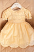 Vestido Infantil em Linho Festone Amarelo — foto 5