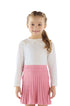 Blusa Infantil Manga Longa em Malha com Gola Boneca para Meninas — foto 4
