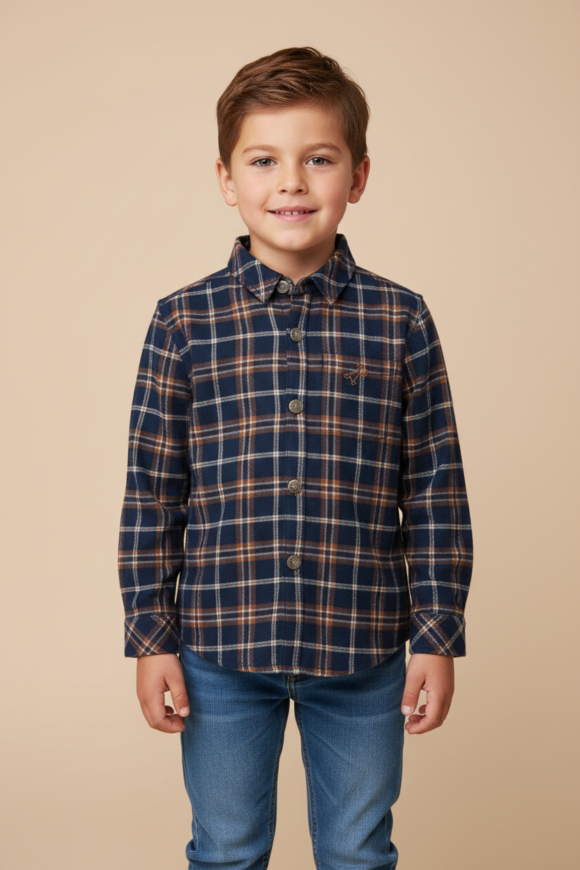 Camisa Xadrez Infantil para Meninos Julita — foto 5