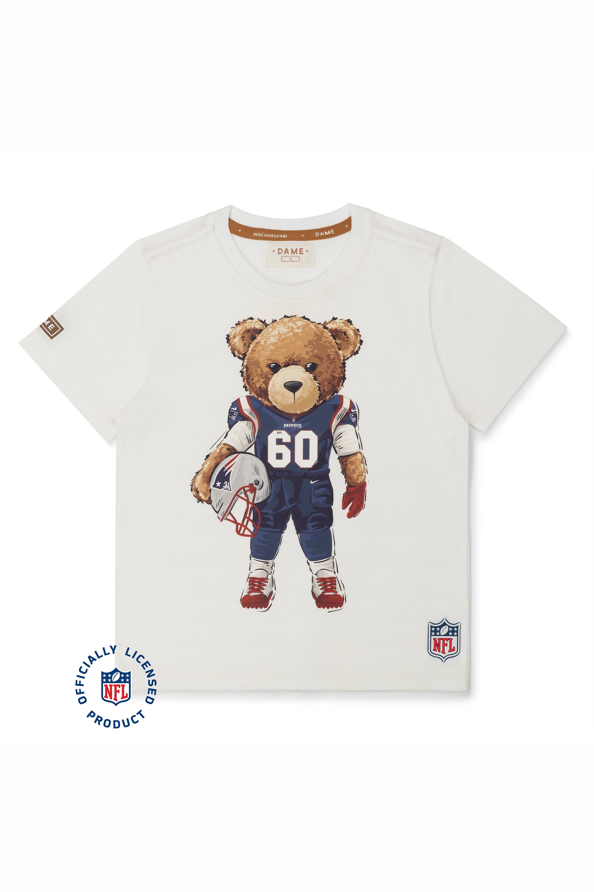 Camiseta NFL para Crianças Estampa Teddy Patriots — foto 2