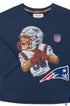 Moletom NFL Infantil Patriots Azul Marinho com Estampa de Ursinho — foto 3