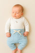 Conjunto para Bebê em Algodão Egípcio Calça e Body Bordado Ursinho — foto 1