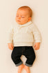 Conjunto Bebê Menino Calça Jeans e Suéter Off White — foto 1