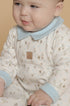 Macacão Comprido Bebê Menino Algodão Egípcio Gola Polo Estampa Ursinhos — foto 5