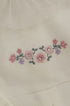 Macacão Bebê Malha Tricotada com Tule e Bordado Floral Off White — foto 5