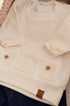 Conjunto Bebê Malha Tricotada Off White com Calça Molecotton Jeans — foto 4