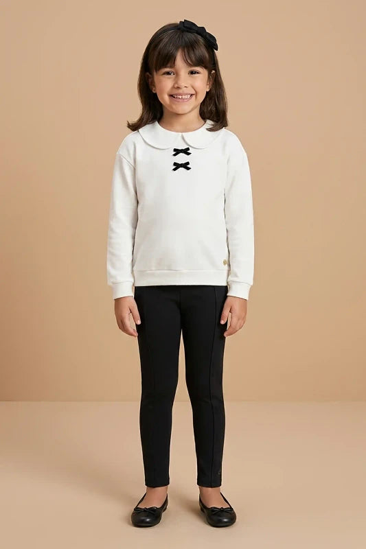 Conjunto Infantil Moletom com Laços e Legging — foto 1