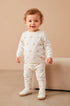 Conjunto Infantil em Tricô Premium Ursinhos Blusa e Calça Off White — foto 1