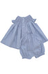 Conjunto Infantil Smock Bordado à Mão Azul Bebê — foto 4