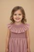 Vestido Casinha de Abelha Rosê com Gola — foto 2