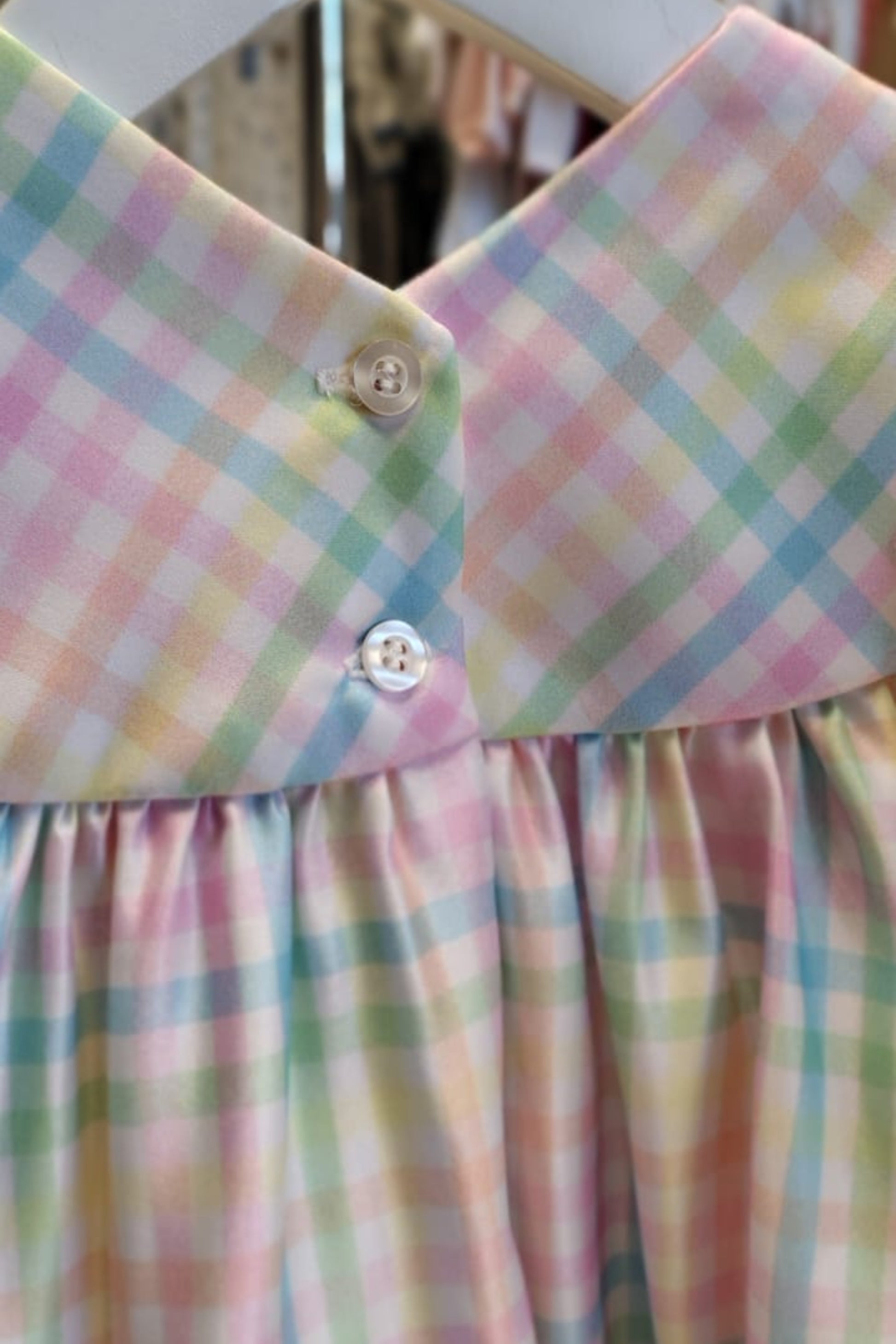 Vestido Infantil Festa Xadrez Candy Colors — foto 3