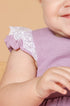 Vestido Infantil Lilás em Linho com Detalhe Renda — foto 2