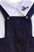 Romper Bebê Menino Azul Marinho e Tricô — foto 2