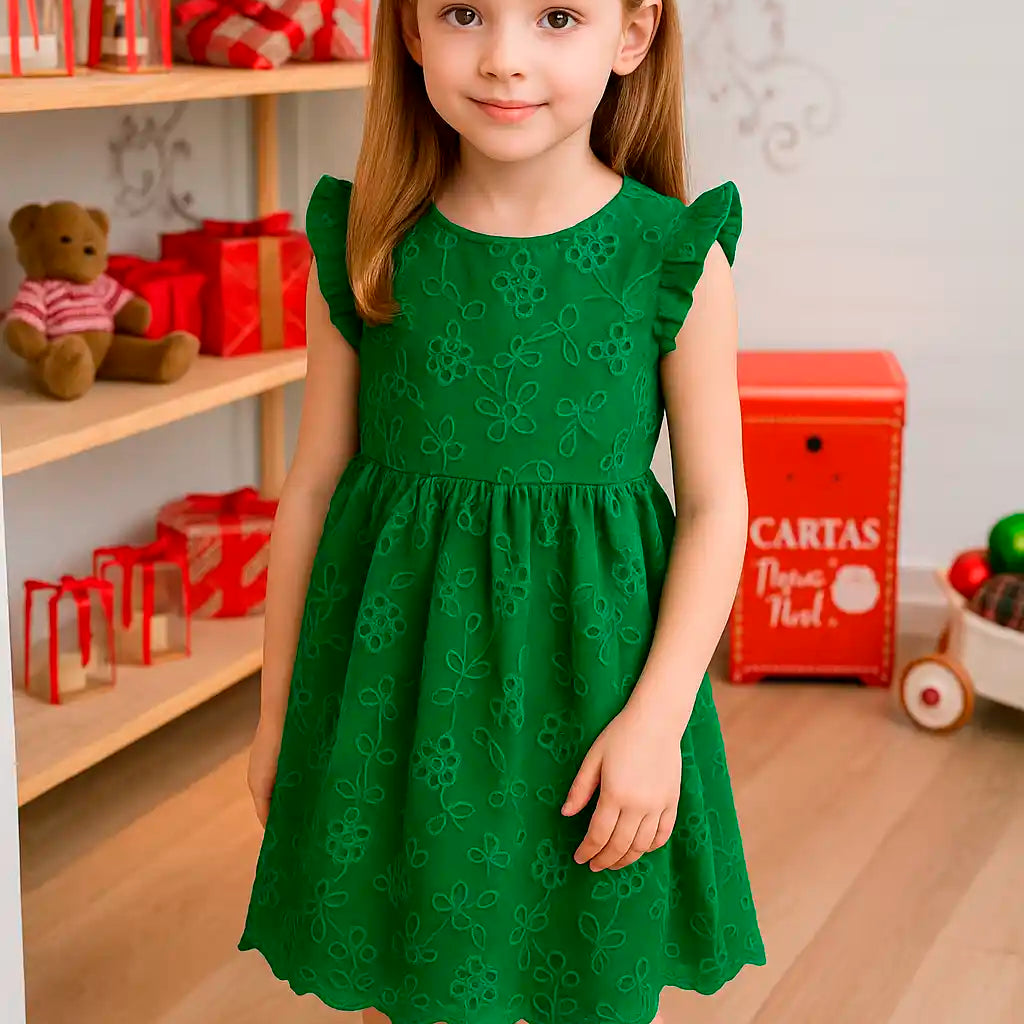 Vestido em Laise Catarina Verde — foto 1