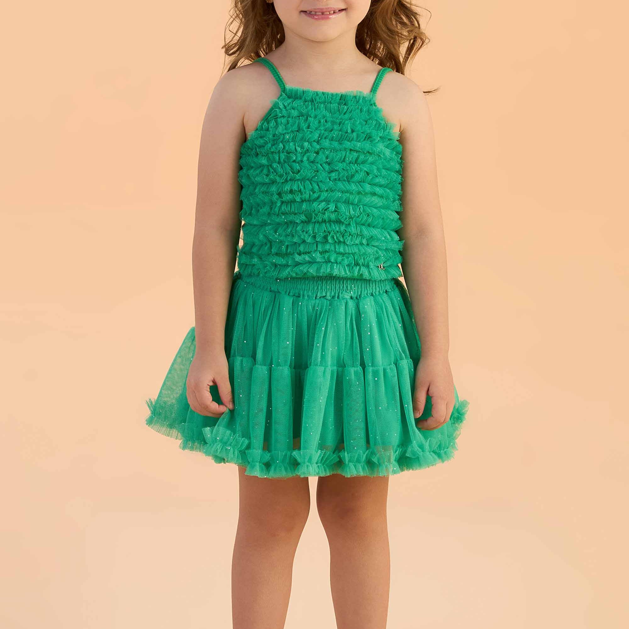 Conjunto Infantil em Tule Verde — foto 1