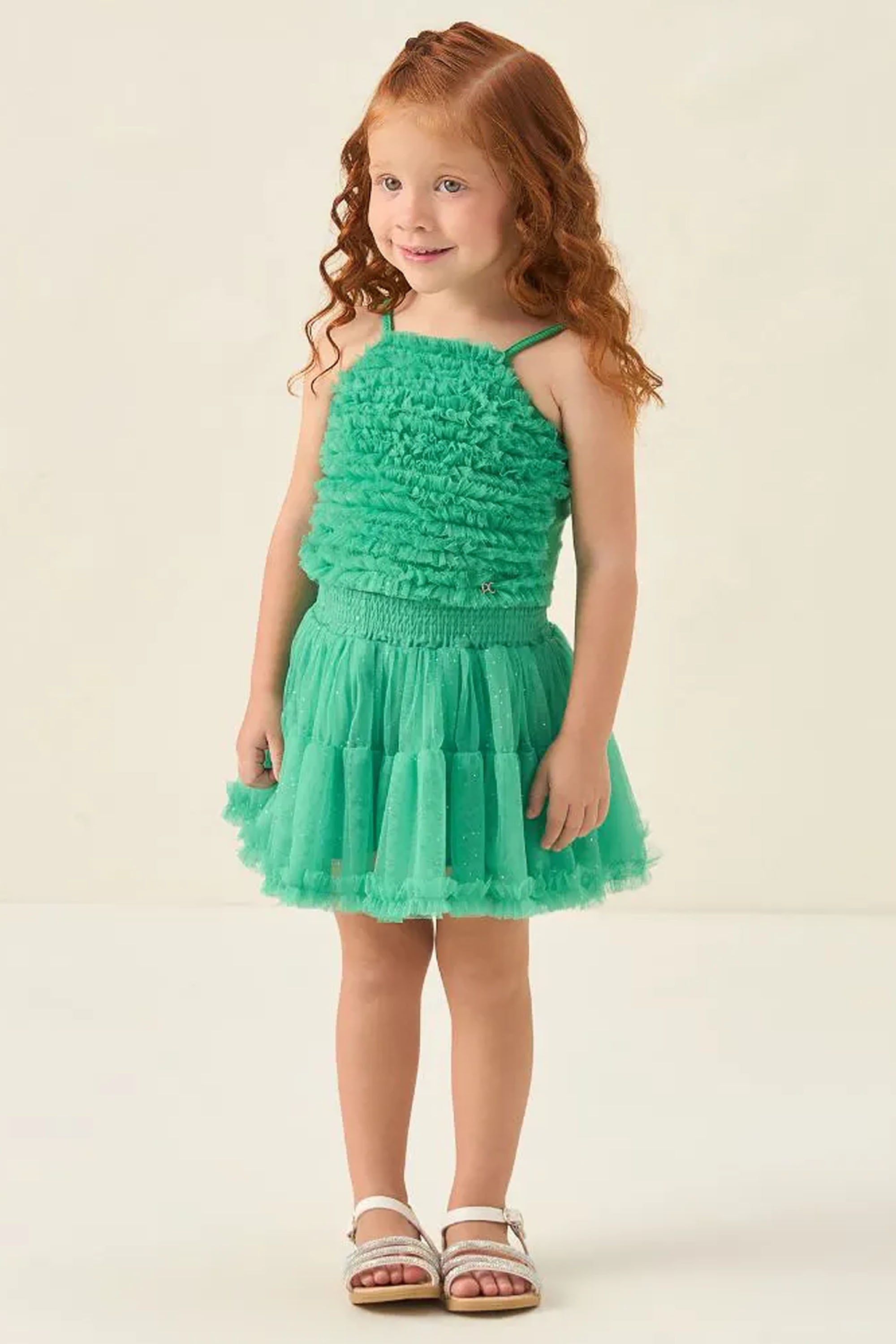 Conjunto Infantil em Tule Verde — foto 2