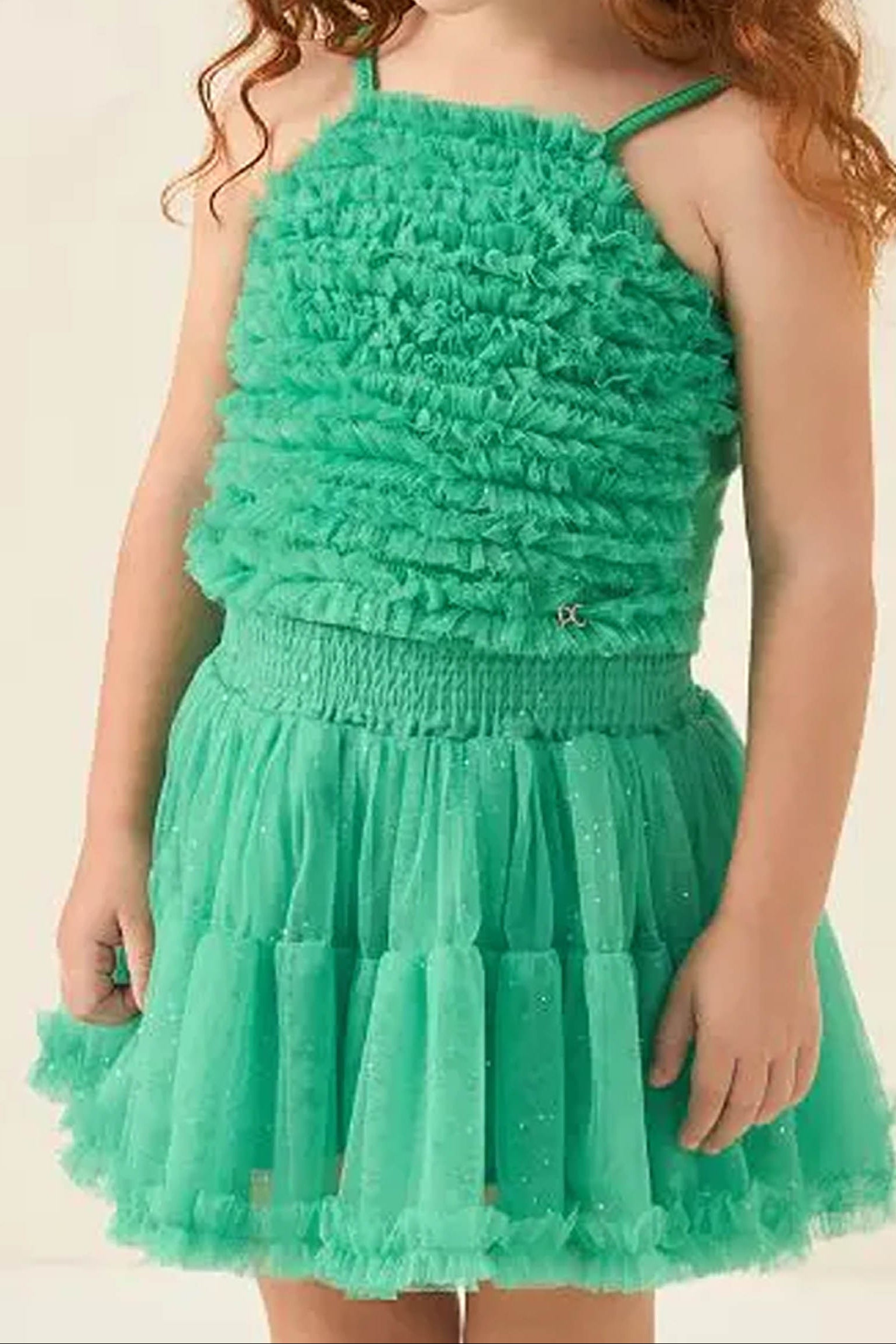 Conjunto Infantil em Tule Verde — foto 3