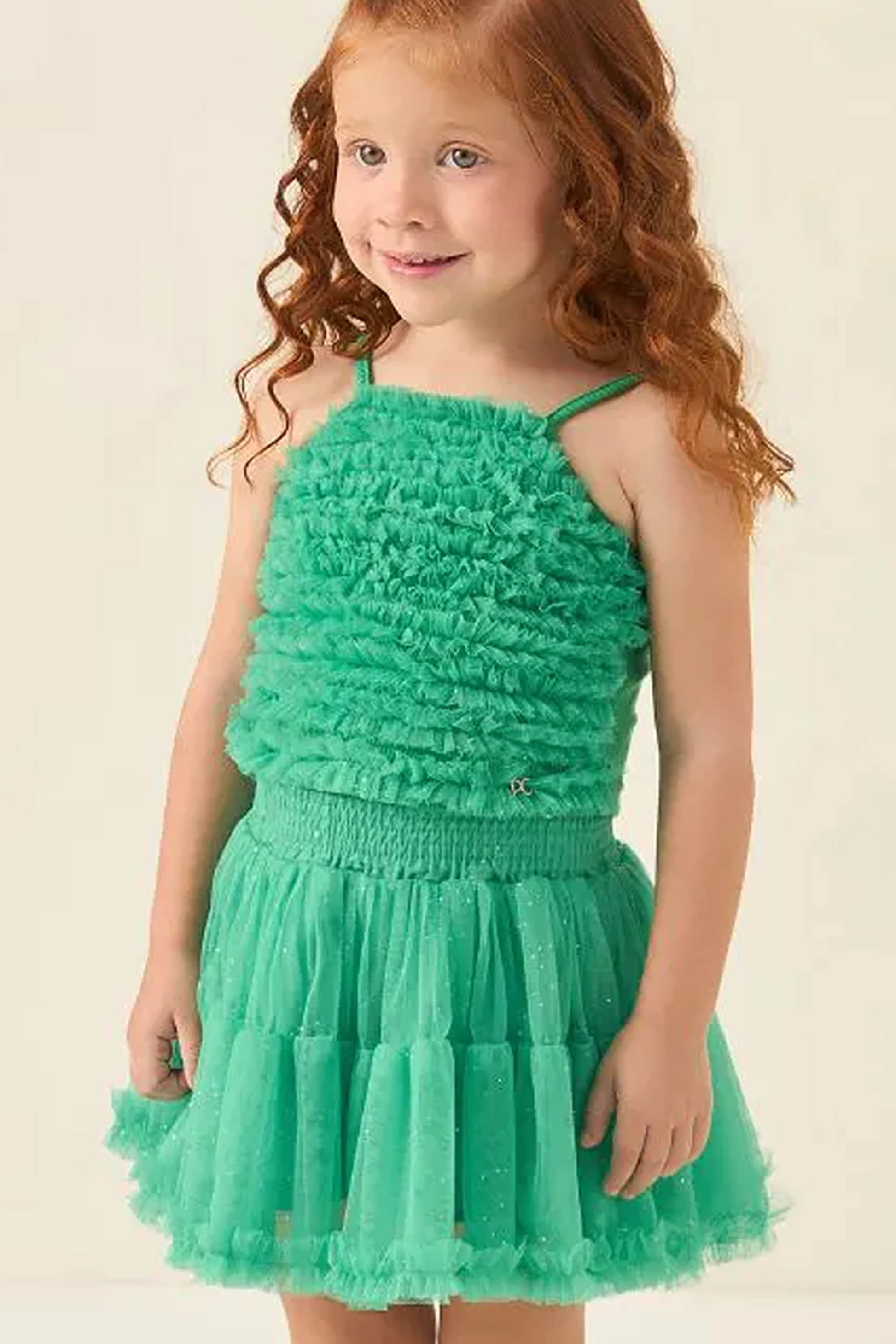 Conjunto Infantil em Tule Verde — foto 3