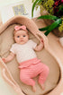 Conjunto Bebê Menina Body e Calça Floral Margarida Algodão Egípcio — foto 1